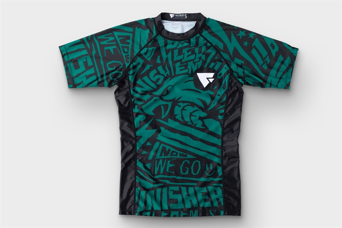 Finishers Rash Guard Finishers Green Raptor Rash Guard - BJJHQ